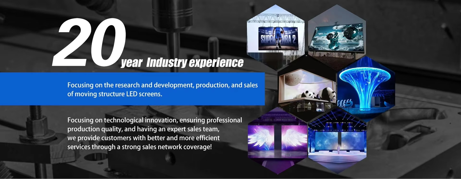 คุณภาพ การเคลื่อนย้ายหน้าจอ LED โรงงาน